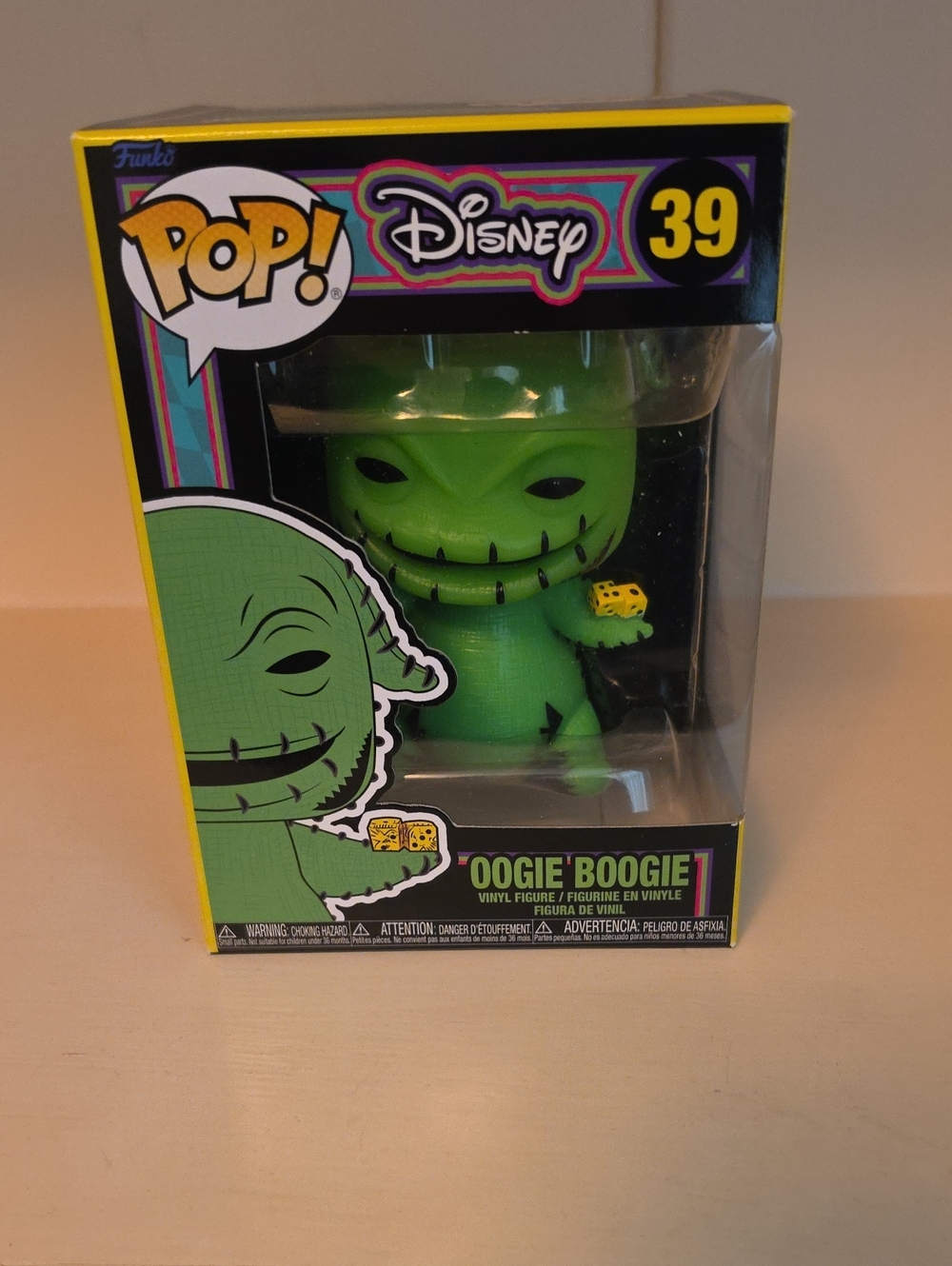 Funko Oogie Boogie Pop! Vinyl Figure - Green with Yellow Dice